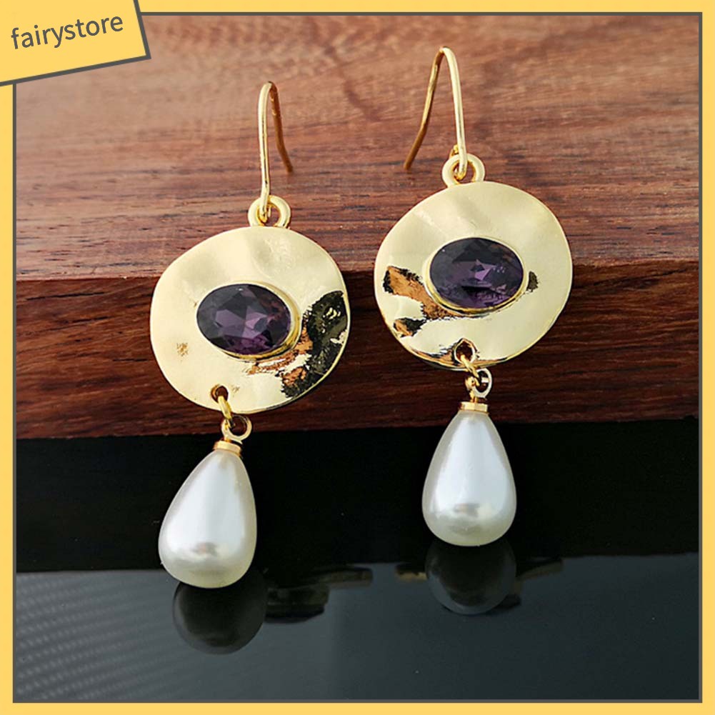 Khuyên Tai Đính Ngọc Trai Nhân Tạo Thời Trang Dành Cho Nữ