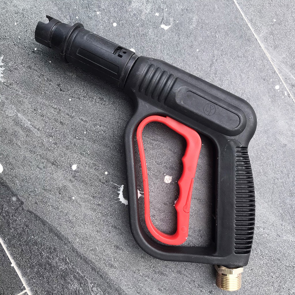 Súng Rửa Xe Áp Lực Cao Ren Ngoài 22 siêu mạnh - Lắp Được Bình Bọt 0.5l