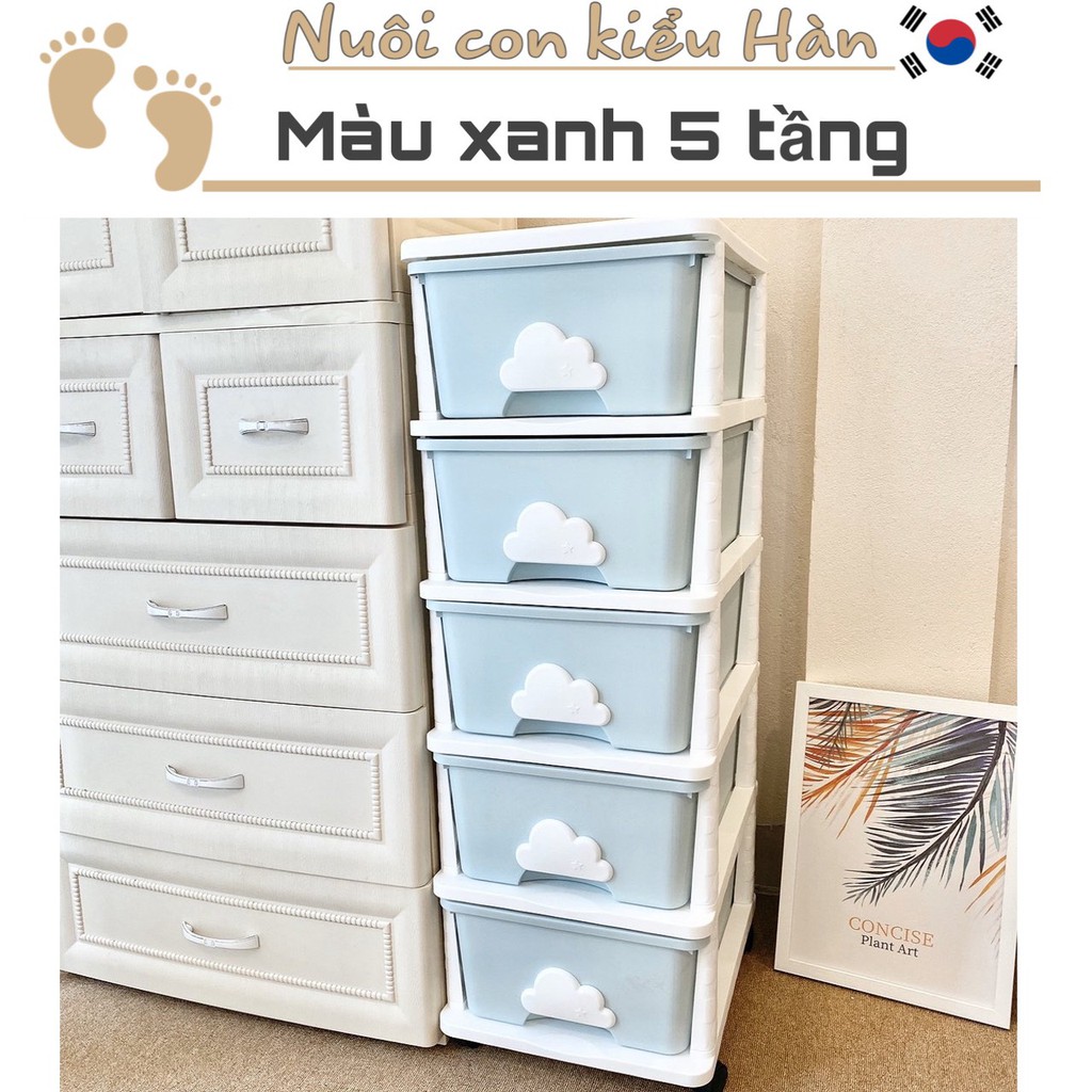 Tủ kệ mây phong cách Hàn Quốc *ship siêu rẻ* 3-4-5 tầng