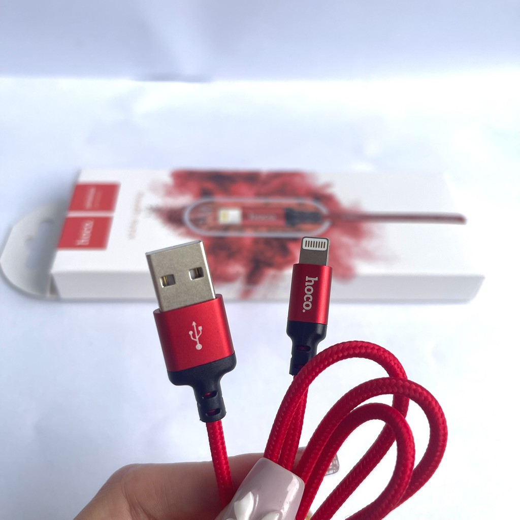 [Dây cáp sạc] - Sạc Hoco lightning - Iphone X14 dài 1m đến 2m cao cấp hỗ trợ sạc nhanh