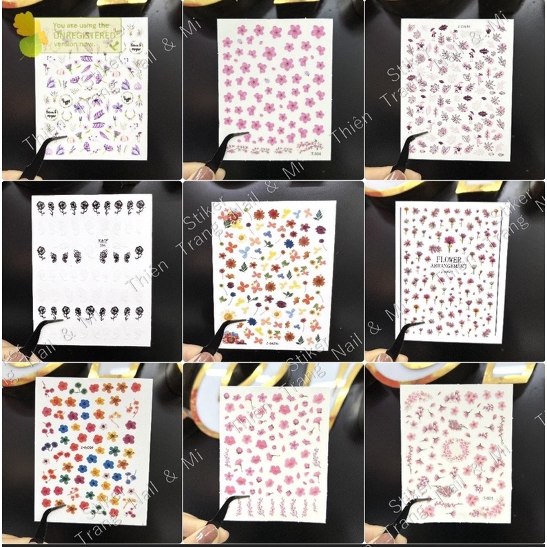 sticker trang trí hoạ tiết chữ ( ib shop chọn mẫu )