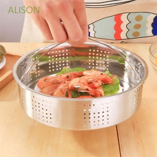 Khay Hấp Bánh Bằng Thép Không Gỉ Có Lỗ Tiện Dụng Cho Nhà Bếp