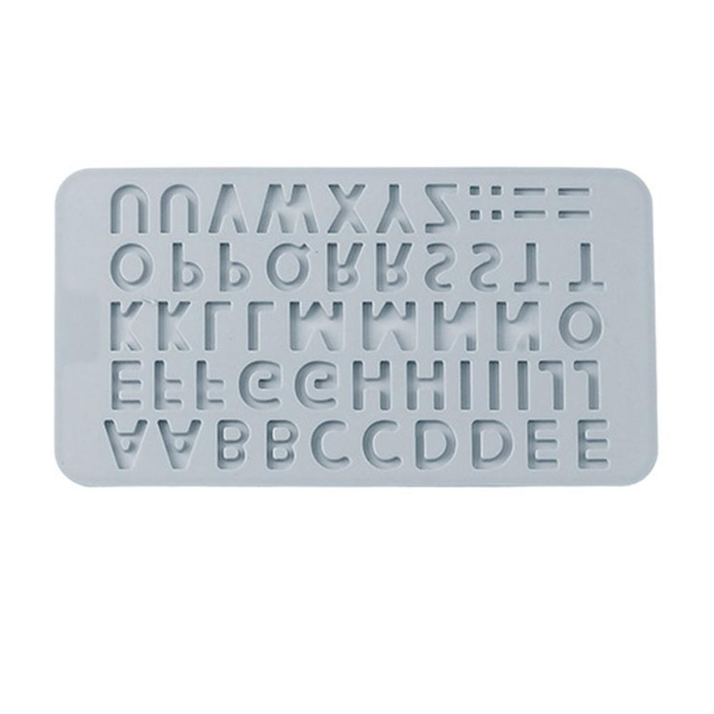 AUGUSTINA Khuôn Silicone Làm Bánh Kẹo Hình Chữ Cái Alphabet An Toàn