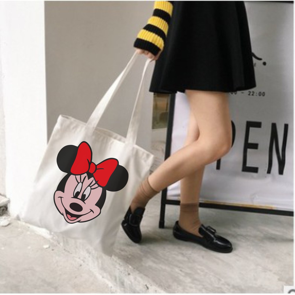 Túi vải Canvas Chuột Mickey