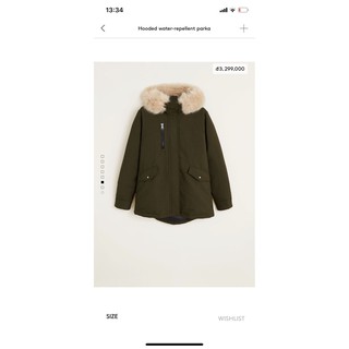 ÁO PARKA MNG HÀNG DƯ XỊN ĐÉT