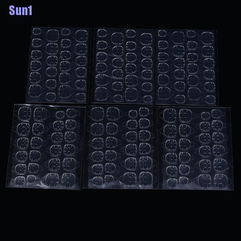 (Hàng Mới Về) Bộ 240 Miếng Dán Móng Tay 2 Mặt Tiện Lợi