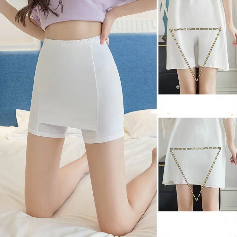 Quần Mặc Trong Váy 2 Lớp Che Vùng Tam Giác An Toàn Khắc Phục Mọi Nhược Điểm - Quần Mặc Váy Bảo Hộ