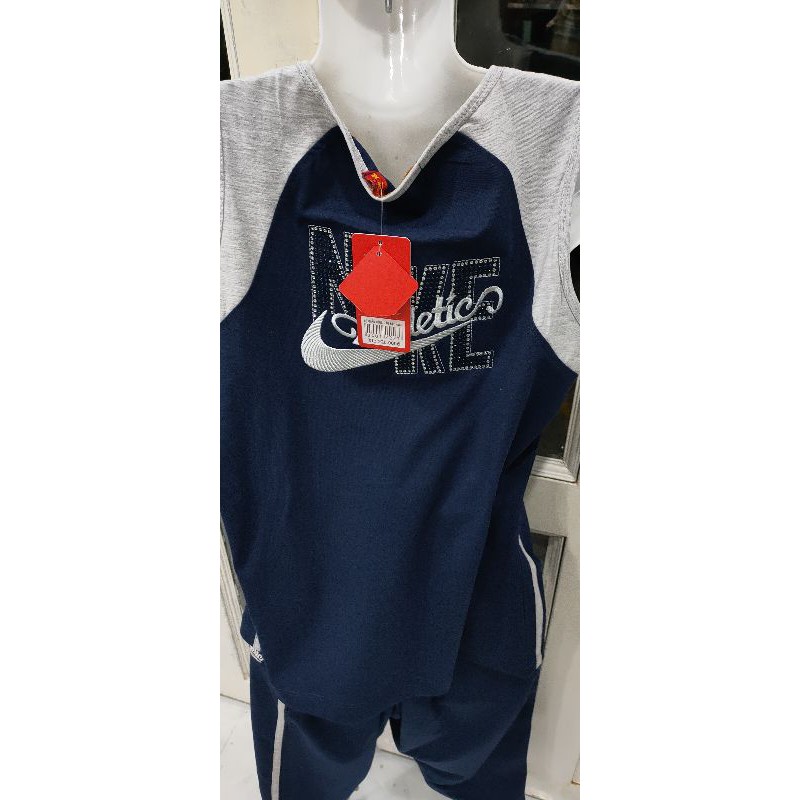 Bộ cotton sát nách quần lửng đính đá Sài Gòn New sale