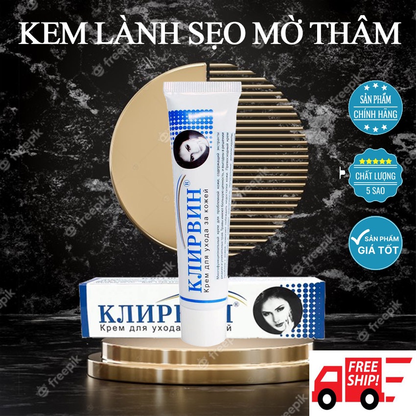 Kem Mờ Sẹo Nga Klirvin - Xóa sẹo thâm, giảm sẹo mụn, vết rạn da... hiệu quả, phục hồi các tổn thương trên da, 25g | BigBuy360 - bigbuy360.vn