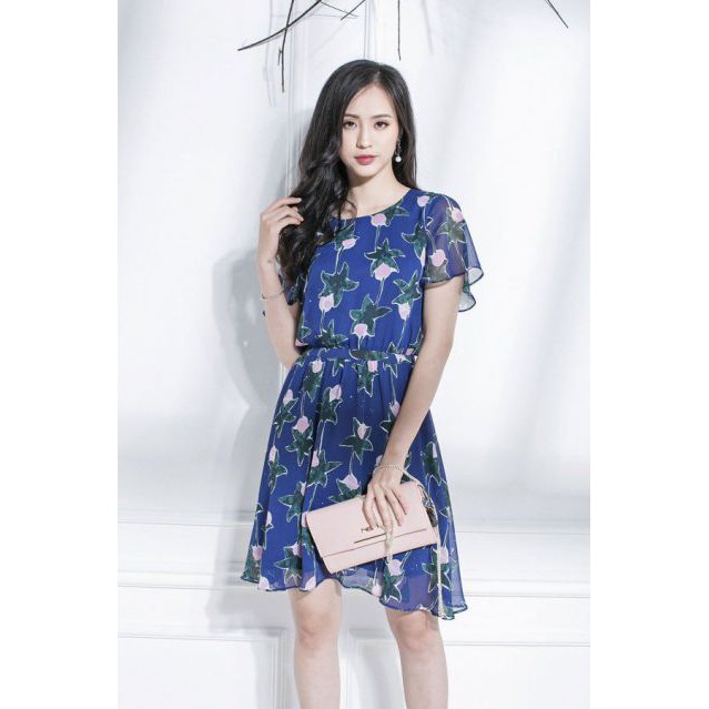 Đầm ôm nhẹ tay lửng tùng dự tiệc A940