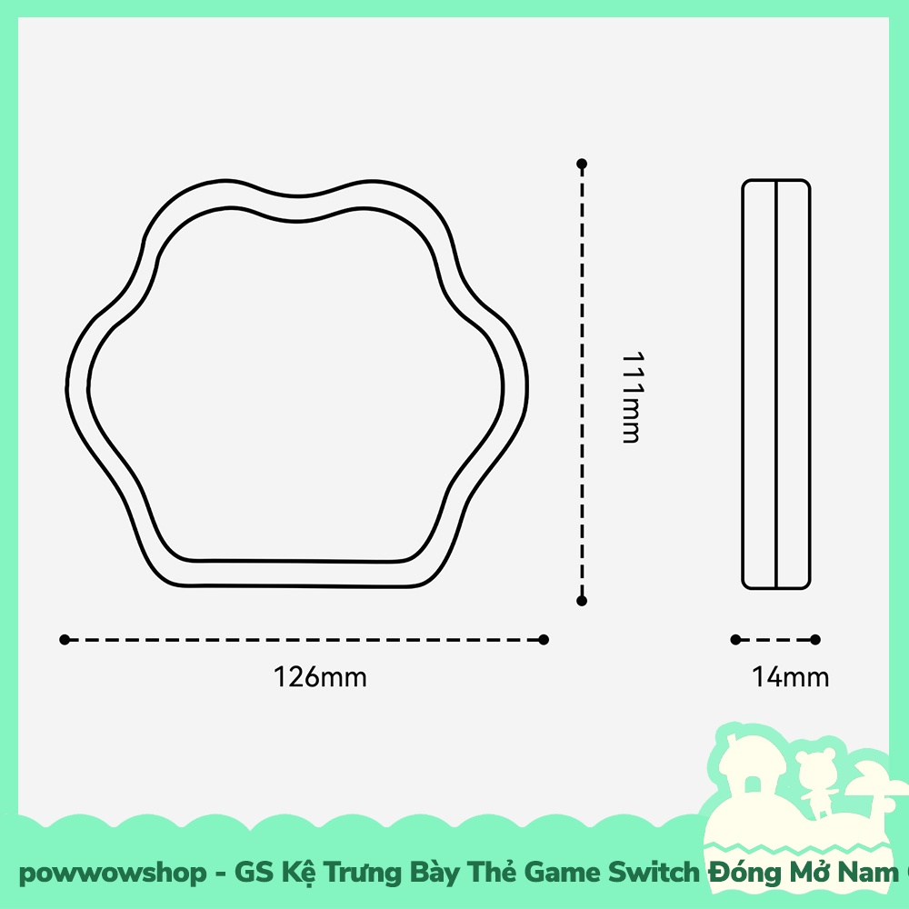 [Sẵn VN - Hỏa Tốc] Kệ Trưng Bày Acrylic Crystal Thẻ Game Nintendo Switch Oled/V1/V2/Lite Mẫu Crystal Paw Case