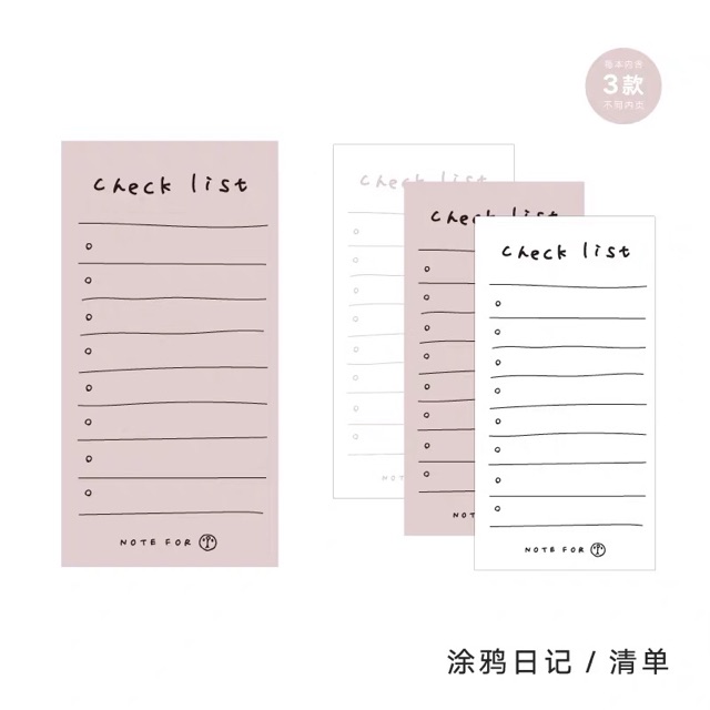 Sổ checklist / Daily Check / Weekly Planner / Memo