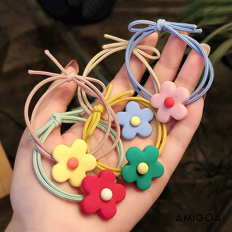 ✨✨Dây cột tóc màu sắc xinh xắn phong cách Hàn Quốc thời trang cho nữ Amigoa