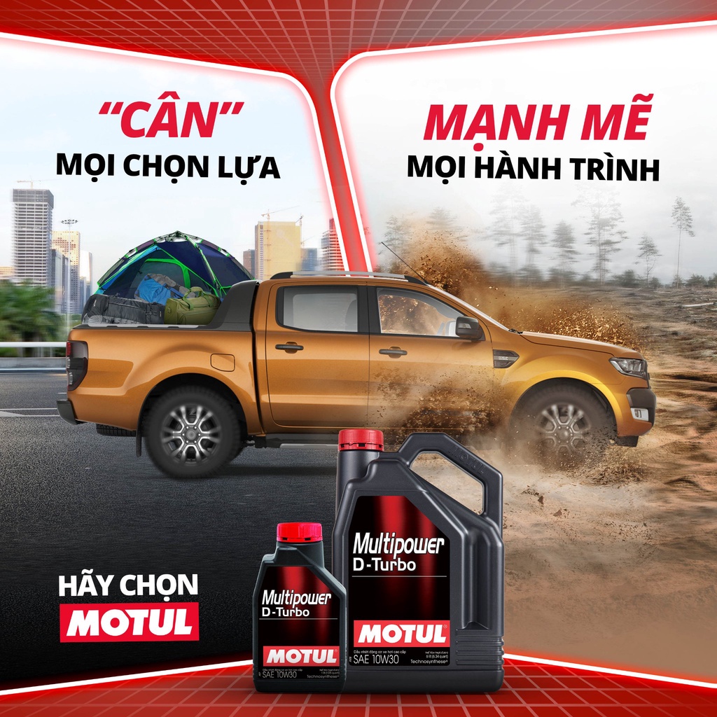 Nhớt Motul xe bán tải Multipower D turbo 10w30 6Lit cao cấp vượt mọi địa hình