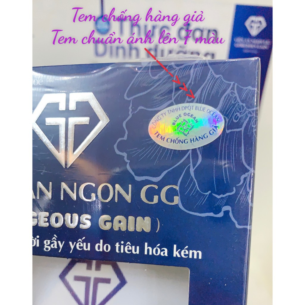 Viên Ăn Ngon GG Hỗ Trợ Tăng Cân Hiệu Quả Chính Hãng 30 Viên Date Mới