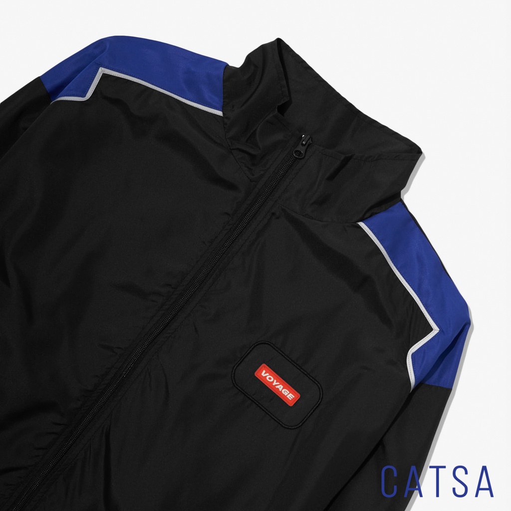 Áo khoác vải dù 2 lớp phản quang Voyage thời trang CATSA chất dù chống nắng,nước, mặc thoải mái AKB103