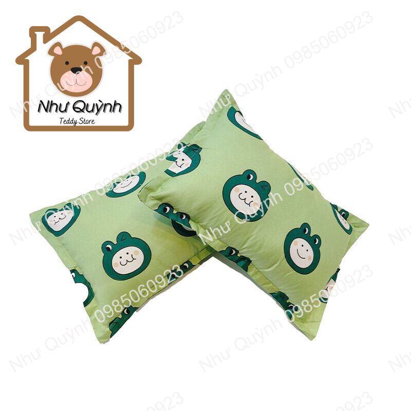 Áo gối nằm, vỏ gối đầu poly cotton họa tiết đẹp kích thước 45x65