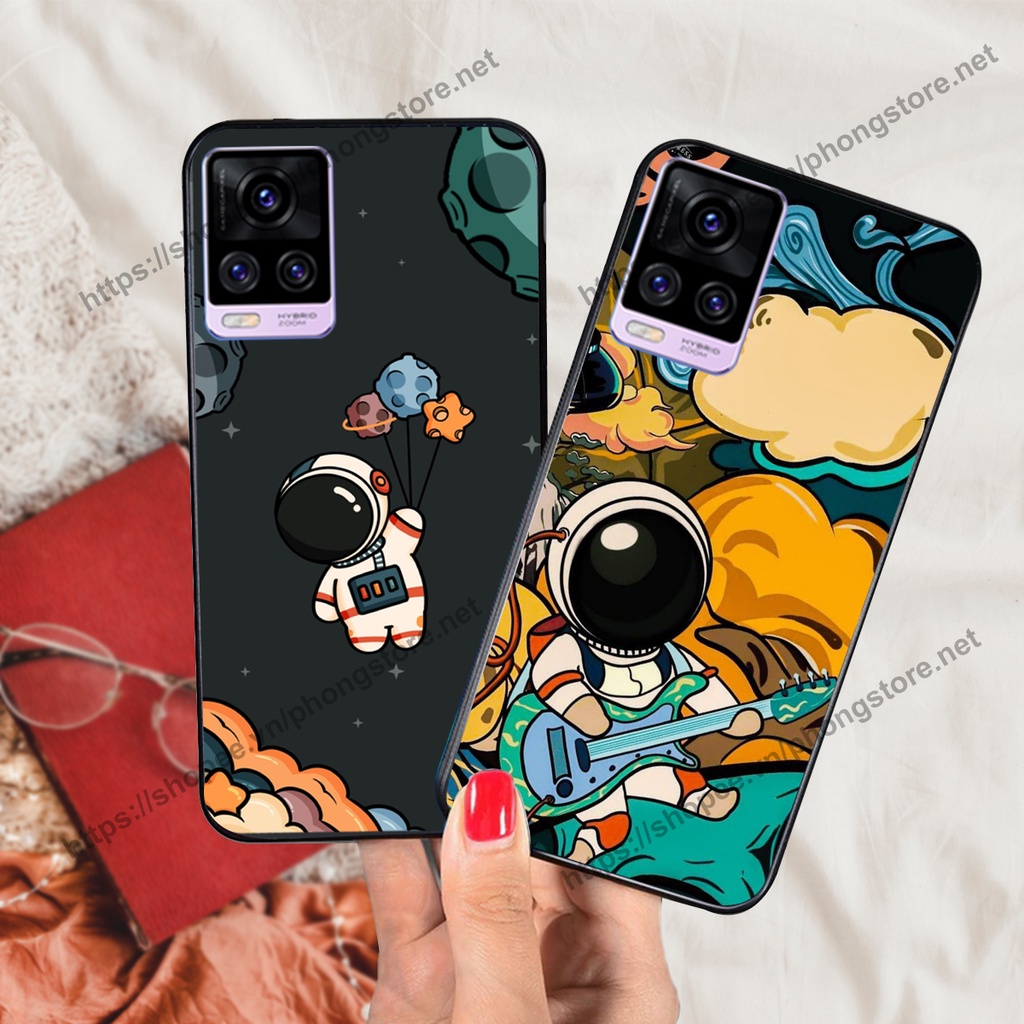 Ốp lưng Vivo V20 vũ trụ phi hành gia cực hot siêu cute-rẻ-bền