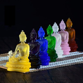 Tượng phật dược sư đá lưu ly để trên ôtô