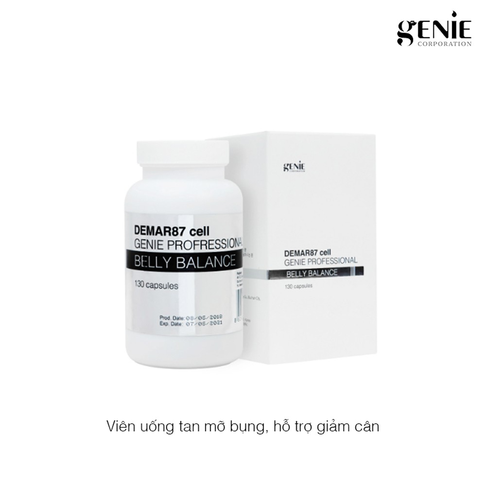 VIÊN UỐNG GIẢM CÂN, TAN MỠ BỤNG GENIE DEMAR87 CELL GENIE PROFESSIONAL BELLY BALANCE 130V