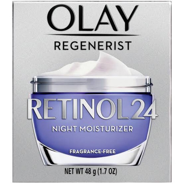 [Hàng Mỹ] Kem dưỡng ẩm ban đêm Olay Regenerist Retinol 24 Moisturizer Fragrance Free 48g