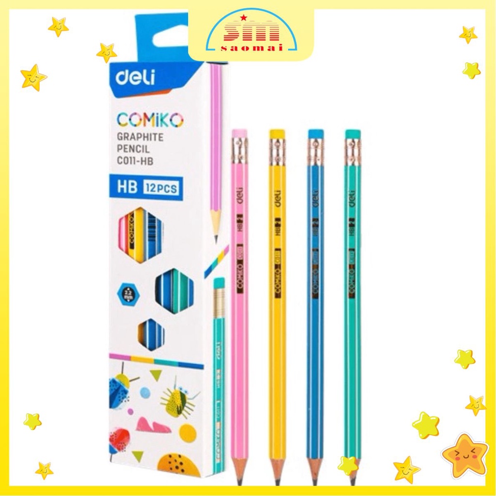 Bút chì Deli 2B C011 Comiko