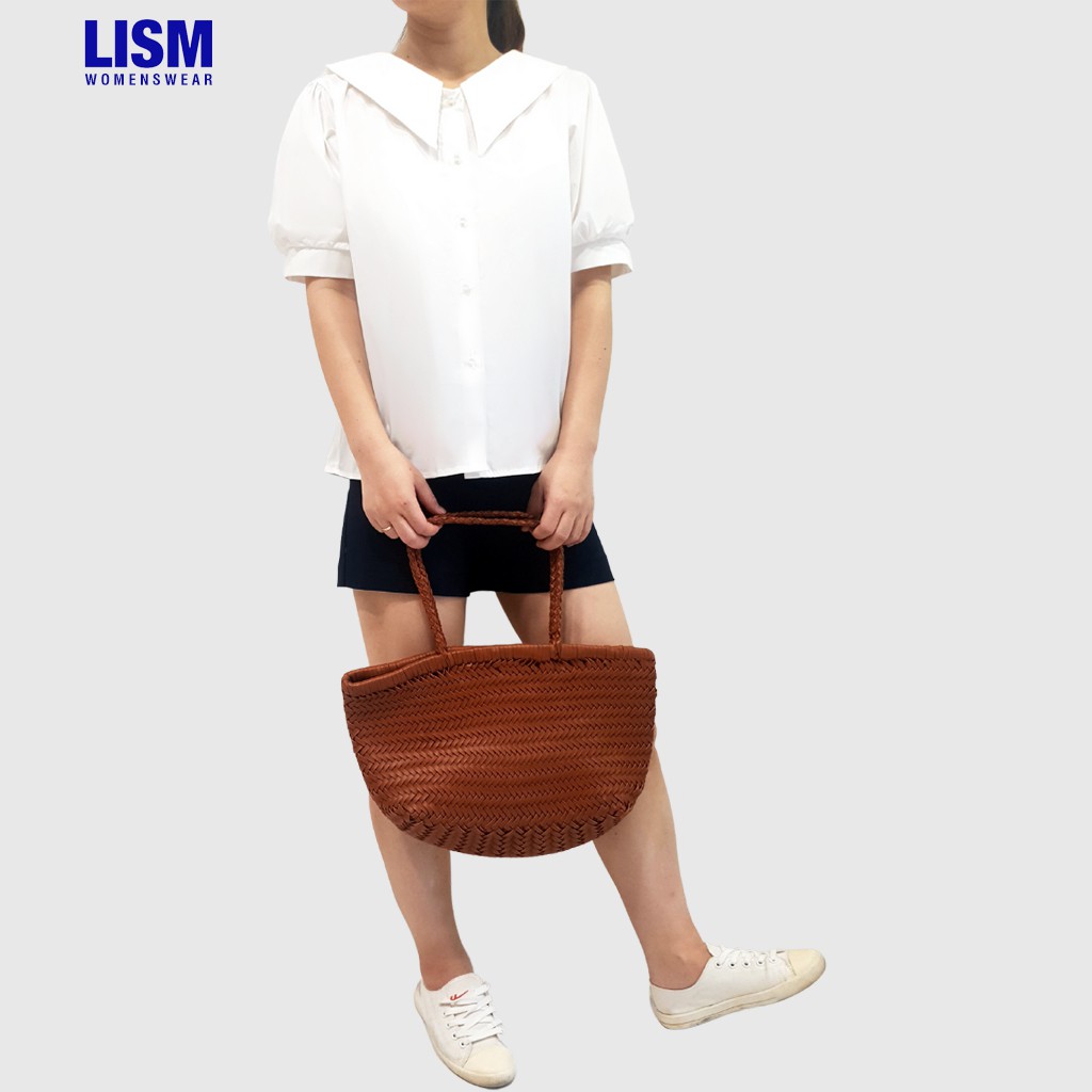 Áo sơ mi nữ trắng công sở dáng suông basic tay ngắn form rộng dễ phối đồ kiểu Hàn Quốc cao cấp đi học đi làm rẻ đẹp SMN1 | BigBuy360 - bigbuy360.vn