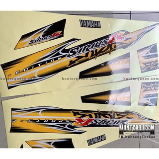 Tem uv ép nhiệt cao cấp, SIRIUS, R, 2008, ĐEN VÀNG