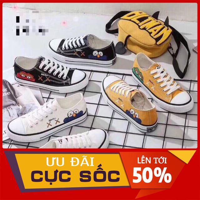 [ Sale 50% ] GIÀY VẢI CỔ THẤP thời trang uni