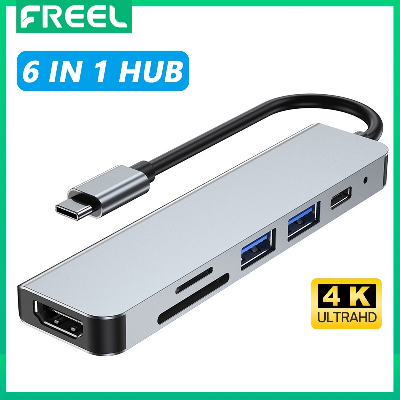 NINTENDO Bộ Hub Chuyển Đổi Hub USB C Sang USB 3.0 HDMI 6 Trong 1 Cho MacBook Pro/Do Switch