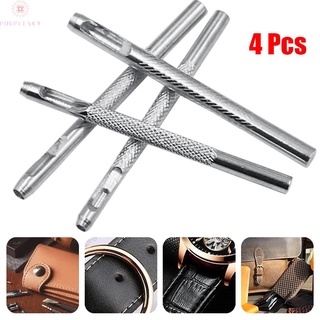 Set 4 Dụng Cụ Đục Lỗ Dây Nịt Da 2.5mm-4mm