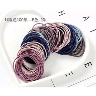 Set 10 thun cột tóc hàn quốc nhiều màu