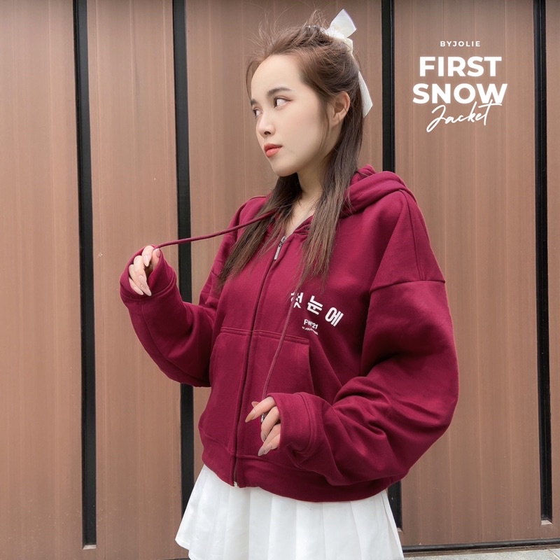 Áo khoác dáng ngắn FIRST SNOW form rộng freesize