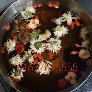 Trà La Hán Cúc hoa ( la hán + cúc hoa + táo đỏ + kỷ tử )