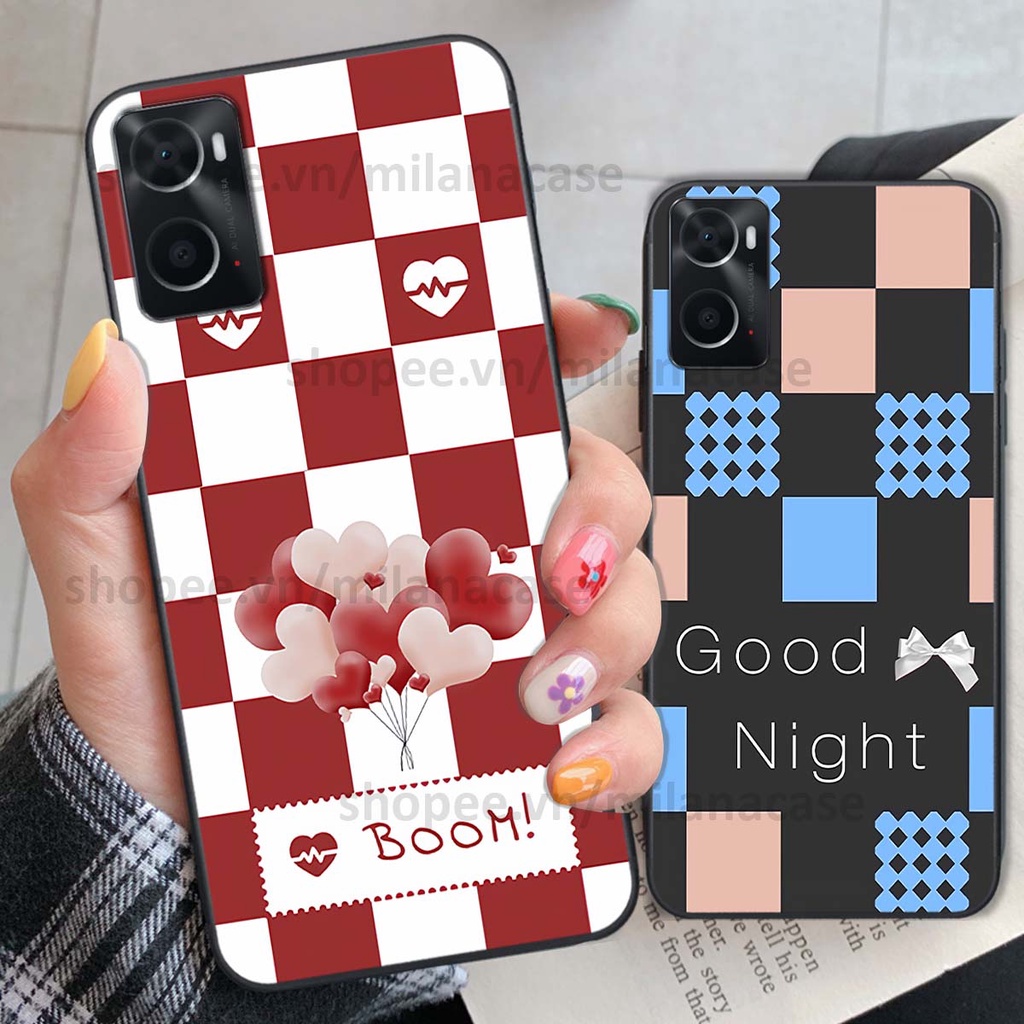 Ốp Oppo A76 caro họa tiết nhiều màu sắc siêu đẹp thời trang cá tính