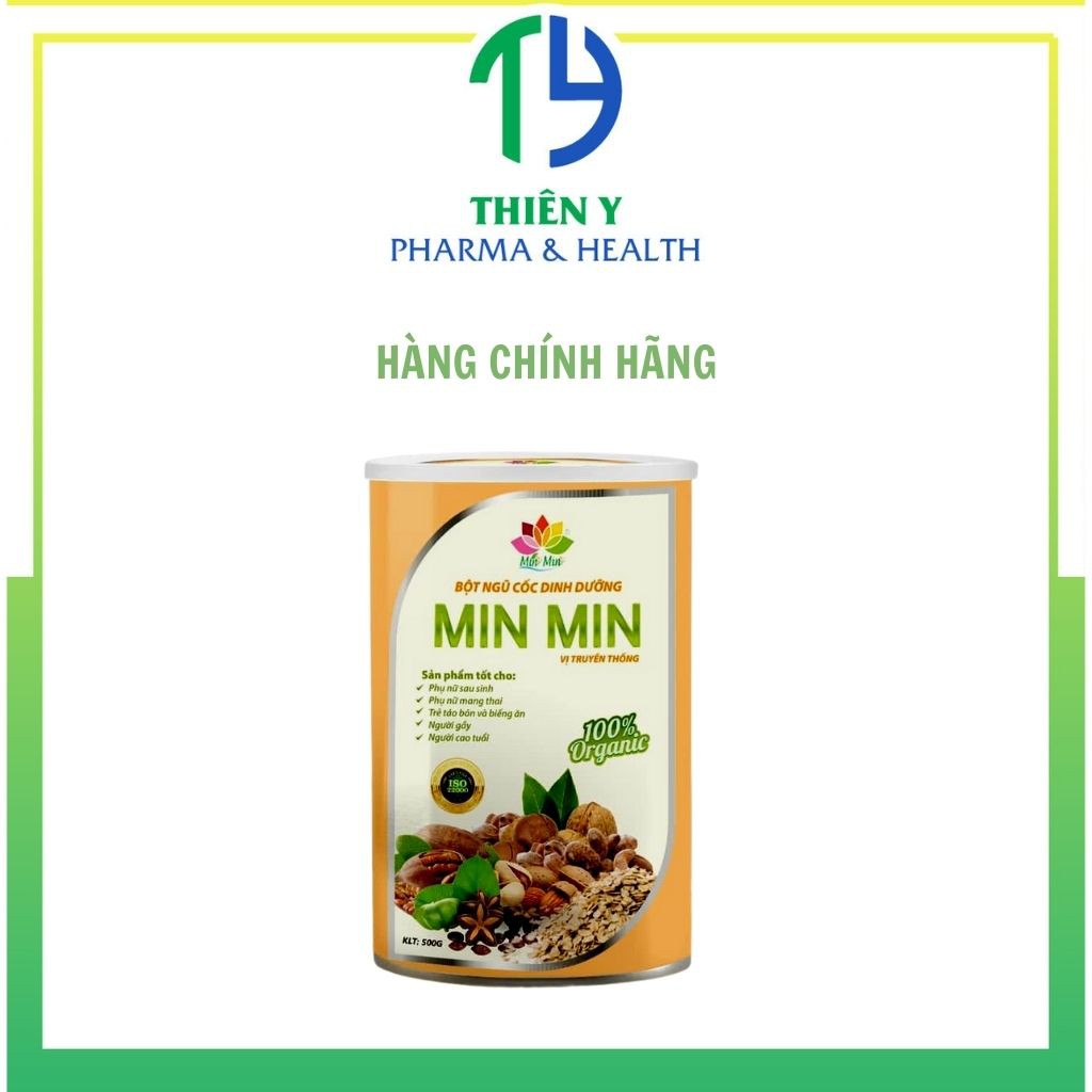 Ngũ cốc Min Min, ngũ cốc Min Min bầu lợi sữa từ 29 loại hạt, hộp 500g - Thiên Y Pharmacy