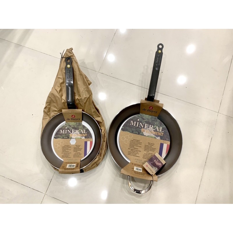 Chảo thép carbon De Buyer Mineral B - dk 32cm