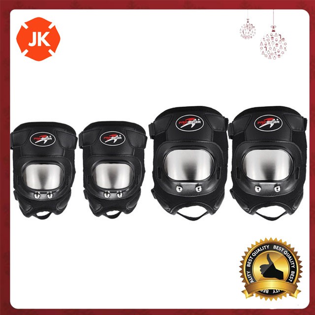 BỘ GIÁP BẢO HỘ PROBIKER NGẮN INOX FULL BỘ 4 MÓN
