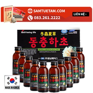 [SIÊU SALE] Nước Đông Trùng Hạ Thảo Hàn Quốc,Hộp 10 Chai x 100ml