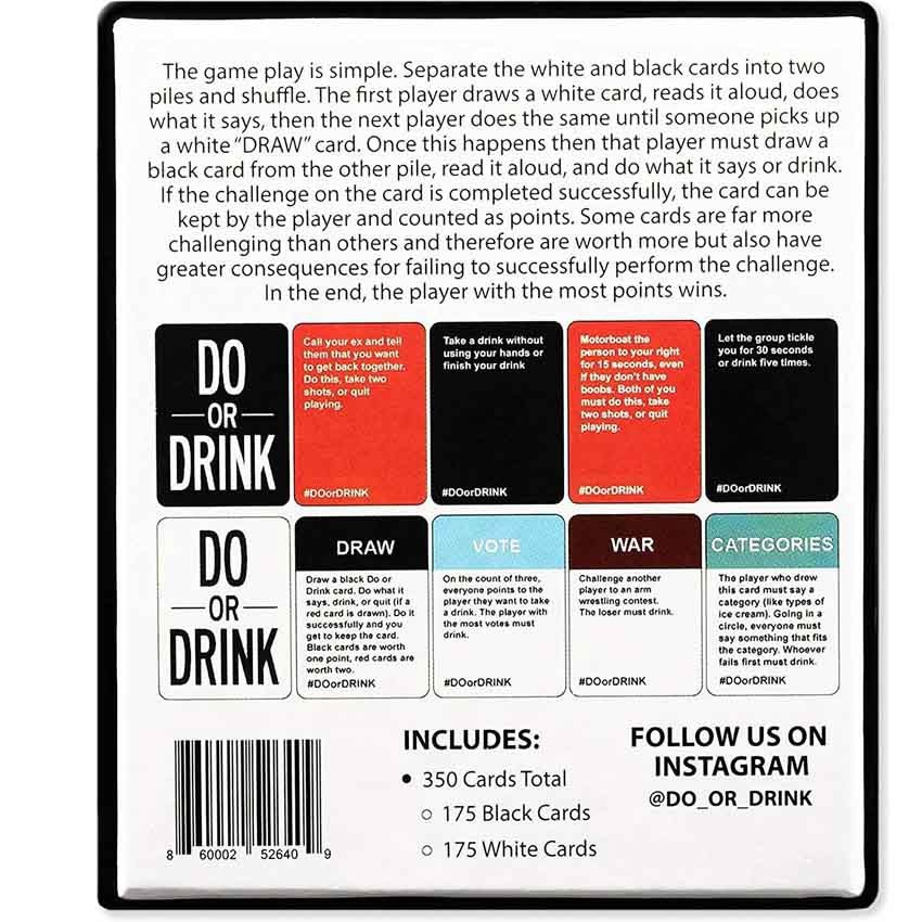 Set trò chơi Board Game "Do Or Drink" độc đáo