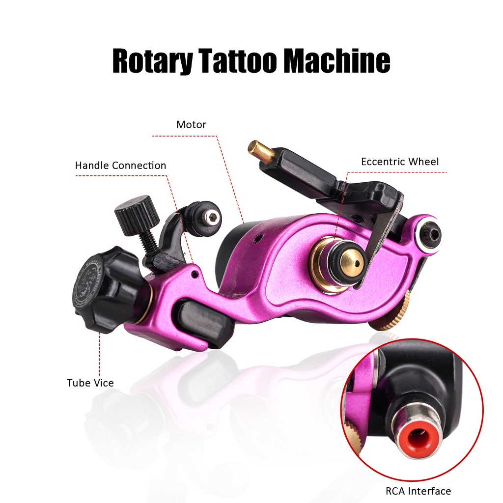 Súng Xăm Hình Dạng Xoay Màu Đen Chuyên Dụng Cho Nghệ Sĩ Xăm Hình