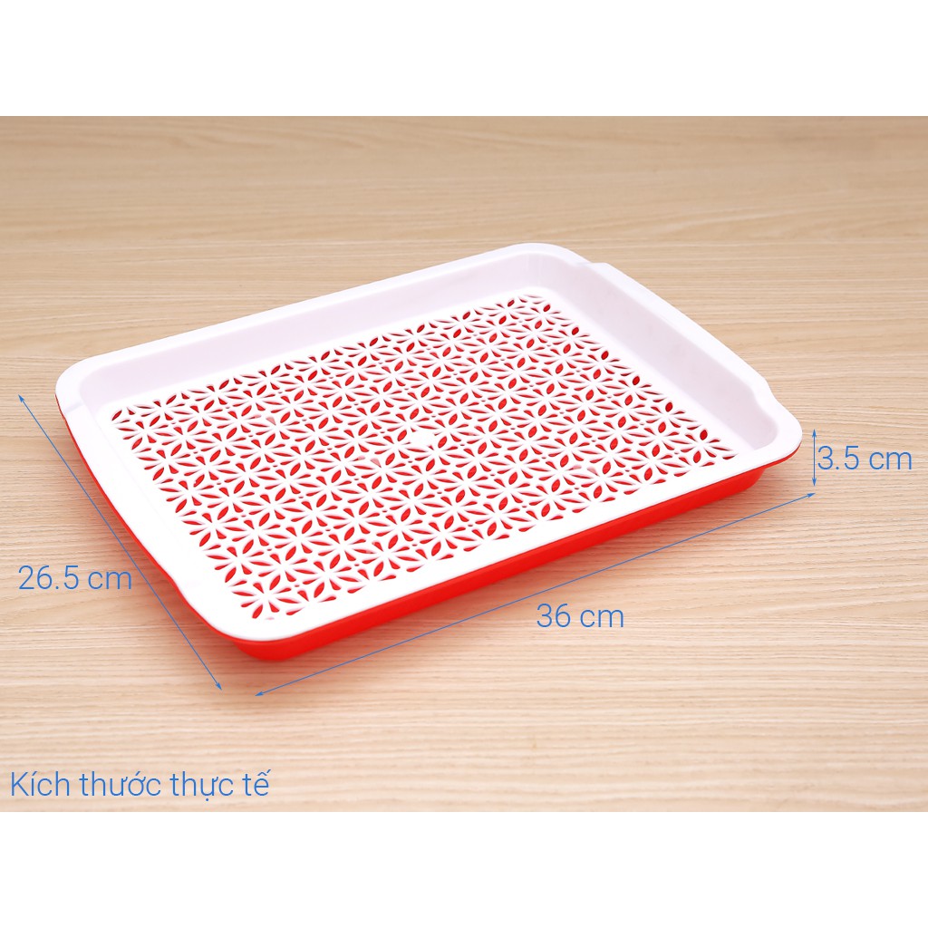 Khay up ly nhựa cá nhân nhỏ gọn tiện dụng (màu ngẫu nhiên)