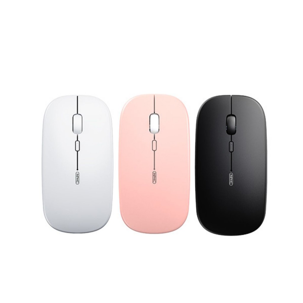 Chuột không dây màu hồng cute sạc pin SIDOTECH Inphic M1P Wireless silent pin sạc 1 lần dùng 4 tuần cho máy tính laptop