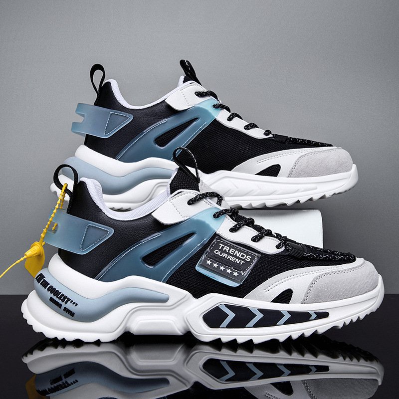 Giày Thể Thao Nam MENDO - Giày Sneaker Màu Trắng - Đen, Chạy Bộ, Thể Dục, Đi Chơi - G5245