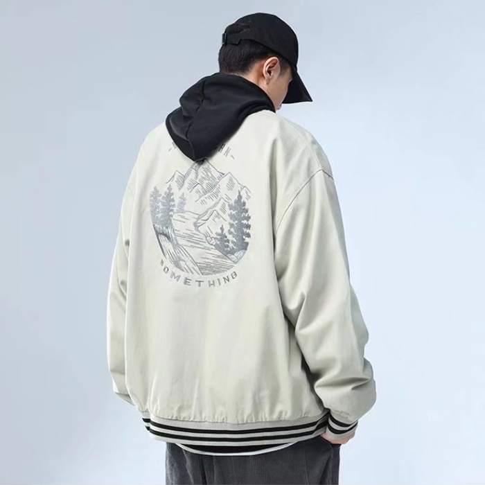 Áo Khoác Bóng Chày Tay Dài Thêu Họa Tiết Cổ Điển Thời Trang Cho Nam Và Nữ