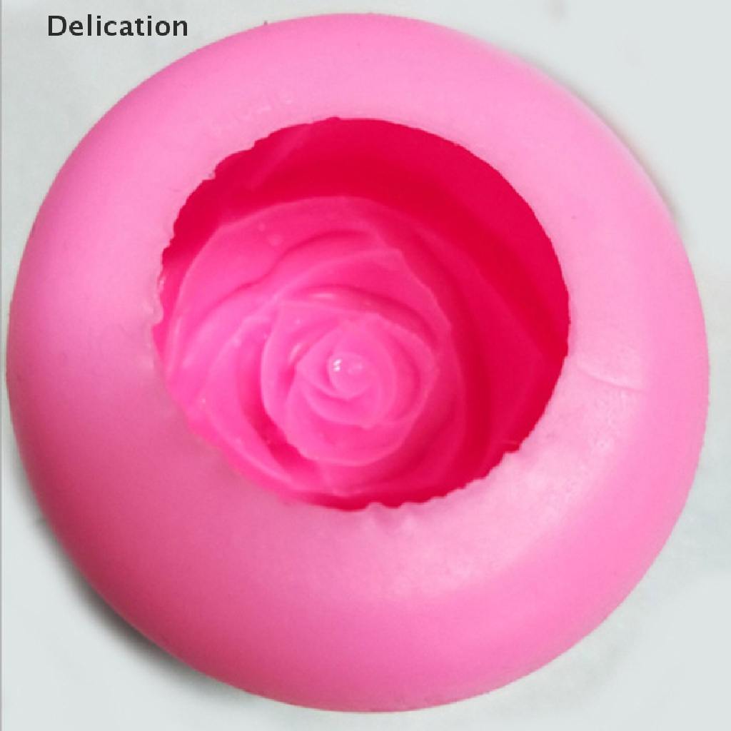 Khuôn Làm Bánh Chất Liệu silicone Hình Hoa Hồng 3d Dễ Thương