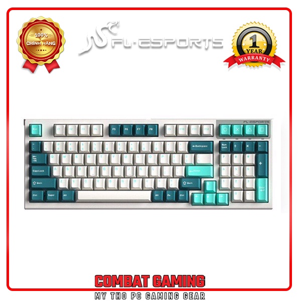 Bàn Phím Cơ Không Dây FL Esport FL980 CPM Cool Mint (Kailh Box Red Switch)