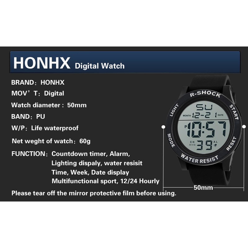 ĐỒNG HỒ NAM NỮ THỂ THAO R-SHOCK 288 ĐIỆN TỬ DÂY CAO SU CỰC HOT | BigBuy360 - bigbuy360.vn