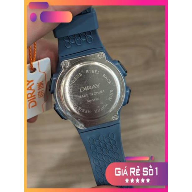 [FREESHIP] Đồng Hồ Nam Diray Mặt Tròn Dây Cao Su ( Xanh, Đỏ, Trắng)! Nhúng Lẩu, Đông Đá thoải mái ! | BigBuy360 - bigbuy360.vn