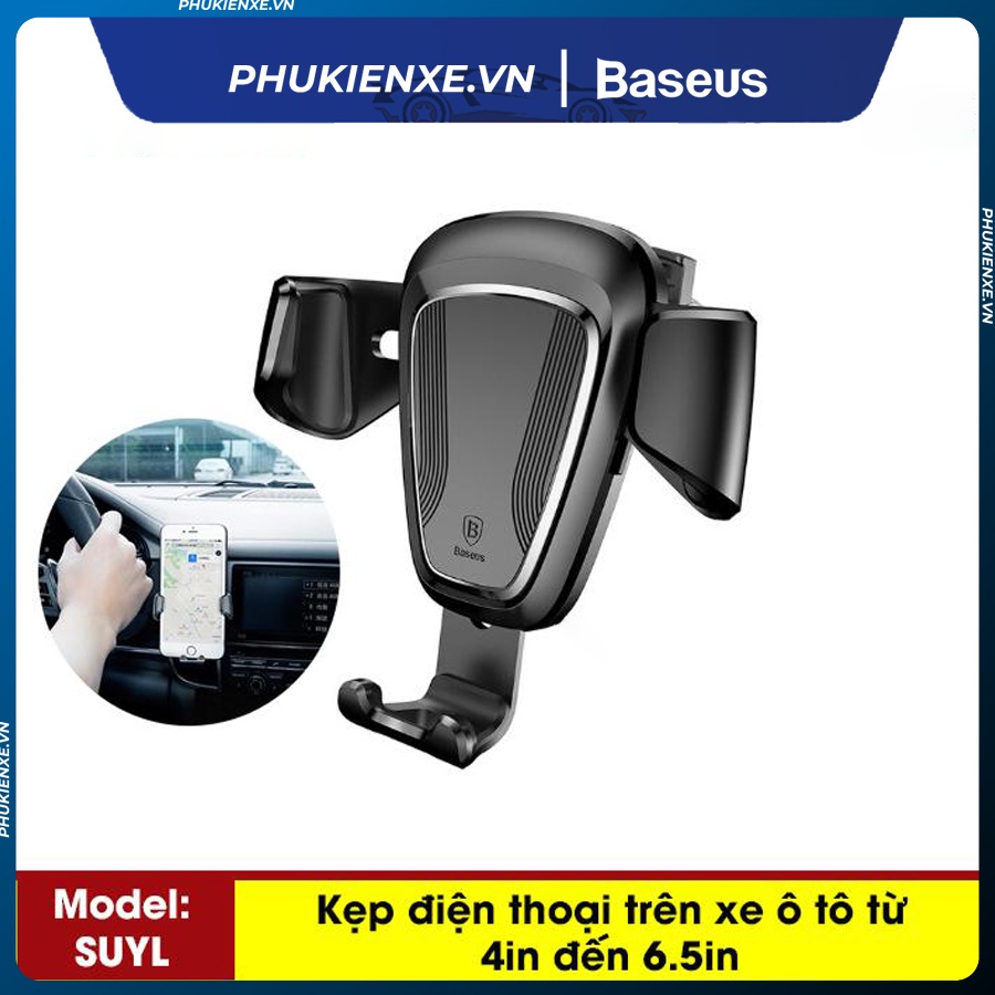 Giá Đỡ Kẹp Điện Thoại Trên Ô Tô Gắn Cửa Gió Baseus Gravity Car Mount Nhỏ Ngọn Chắc Chắn